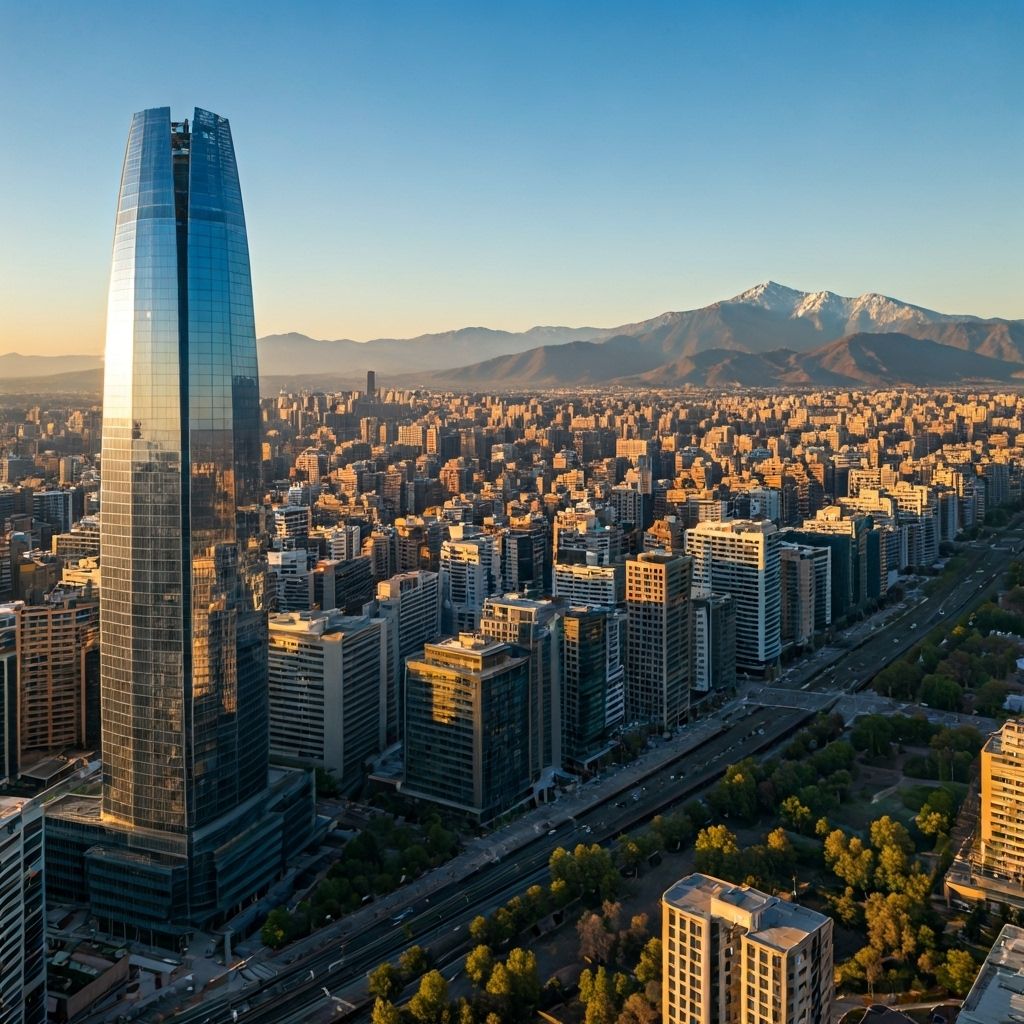 Vista aérea de Santiago